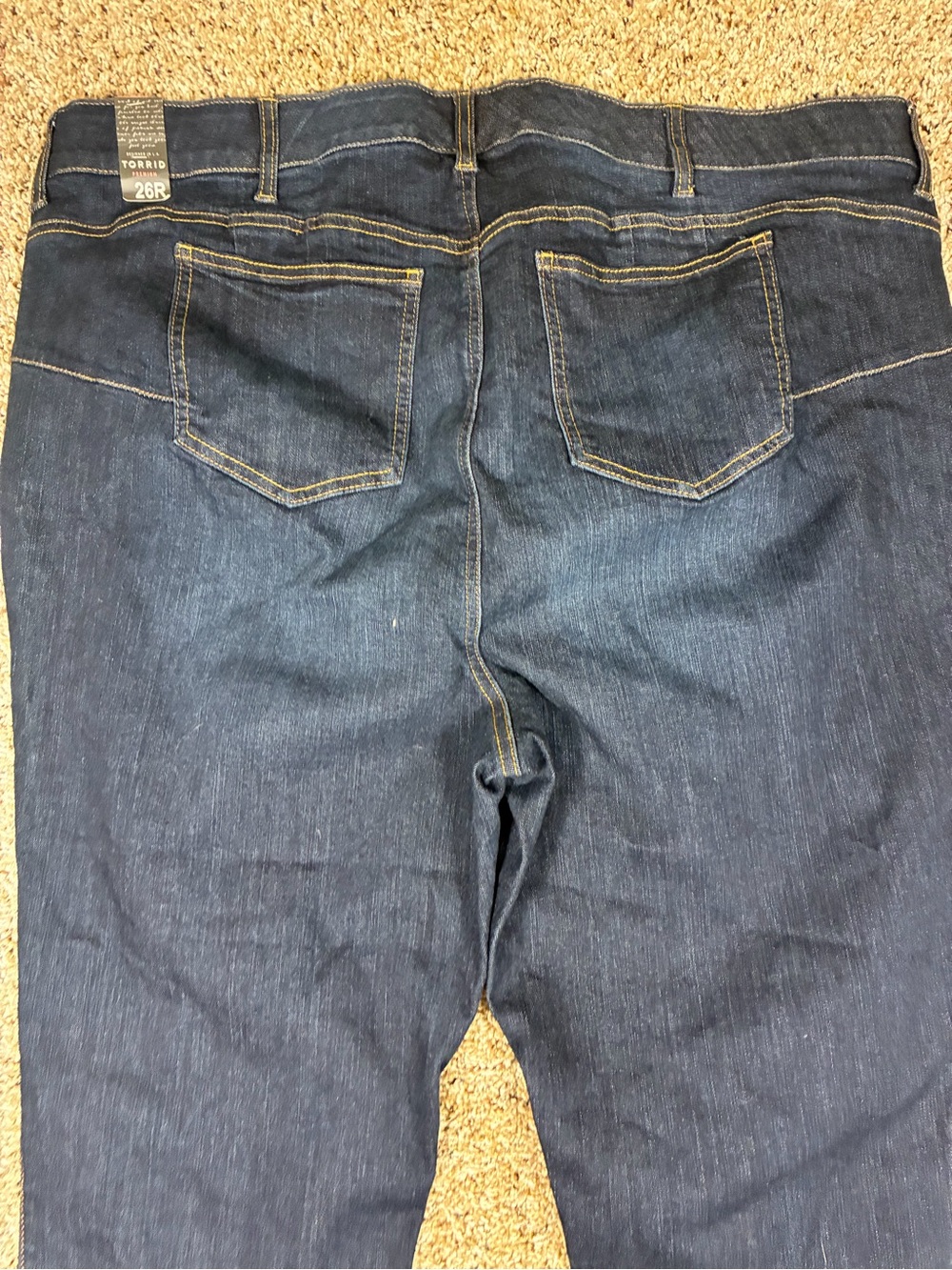 NWTs Torrid Premium Distressed Dark Wash Bombshell Skinny Jeans - Picture 11 of 13